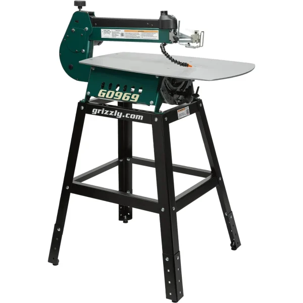 Grizzly Industrial 21" Variable-Speed Scroll Saw with Foot Pedal and Stand (T33906)