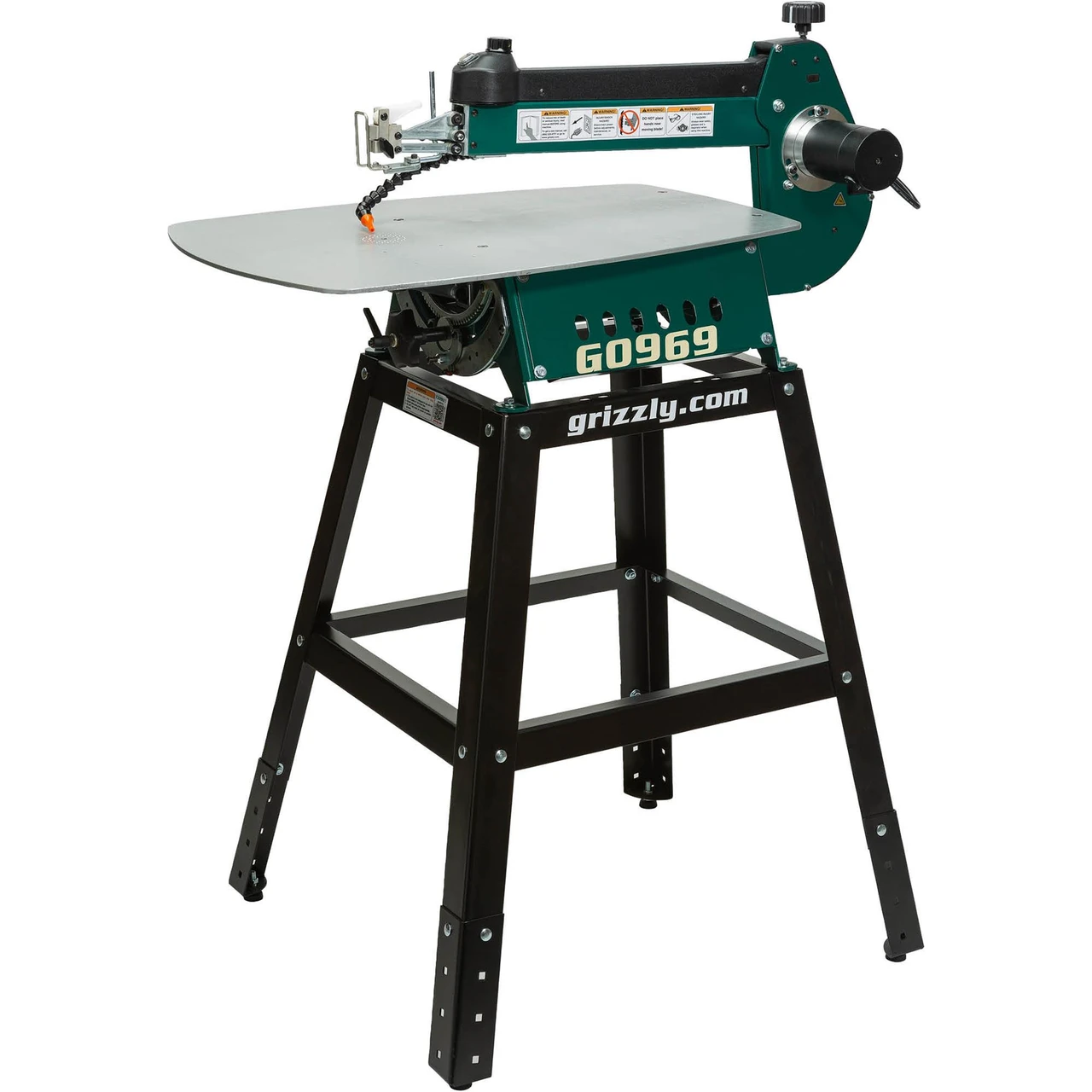 Grizzly Industrial 21" Variable-Speed Scroll Saw with Foot Pedal and Stand (T33906) — product image 2