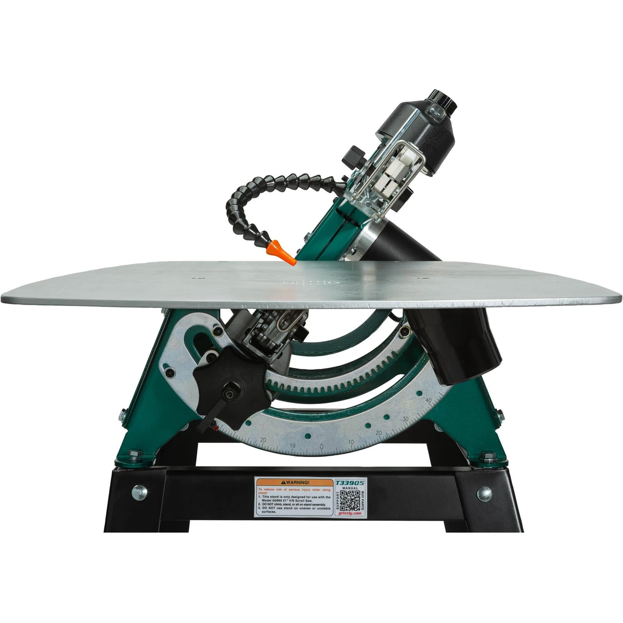 Grizzly Industrial 21" Variable-Speed Scroll Saw with Foot Pedal and Stand (T33906) — product image 5