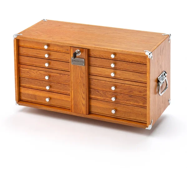 Grizzly Industrial 23" Series 9-Drawer Red Oak Chest of Drawers (T33967)