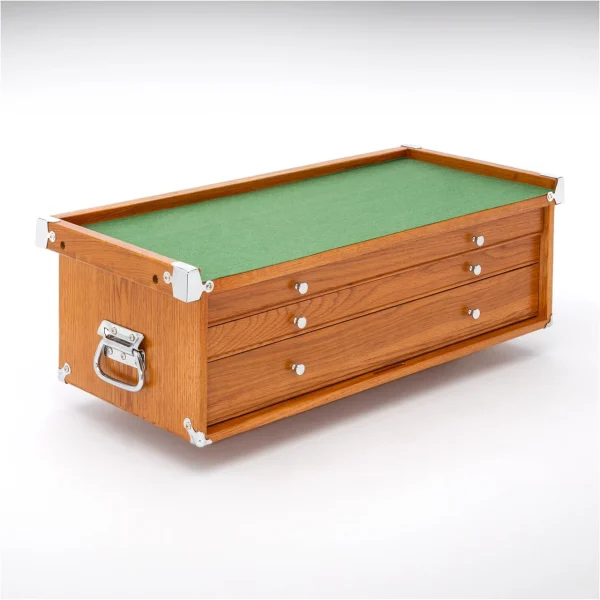 Grizzly Industrial 26" Series 3-Large Drawer Red Oak Mid-Riser (T33973)