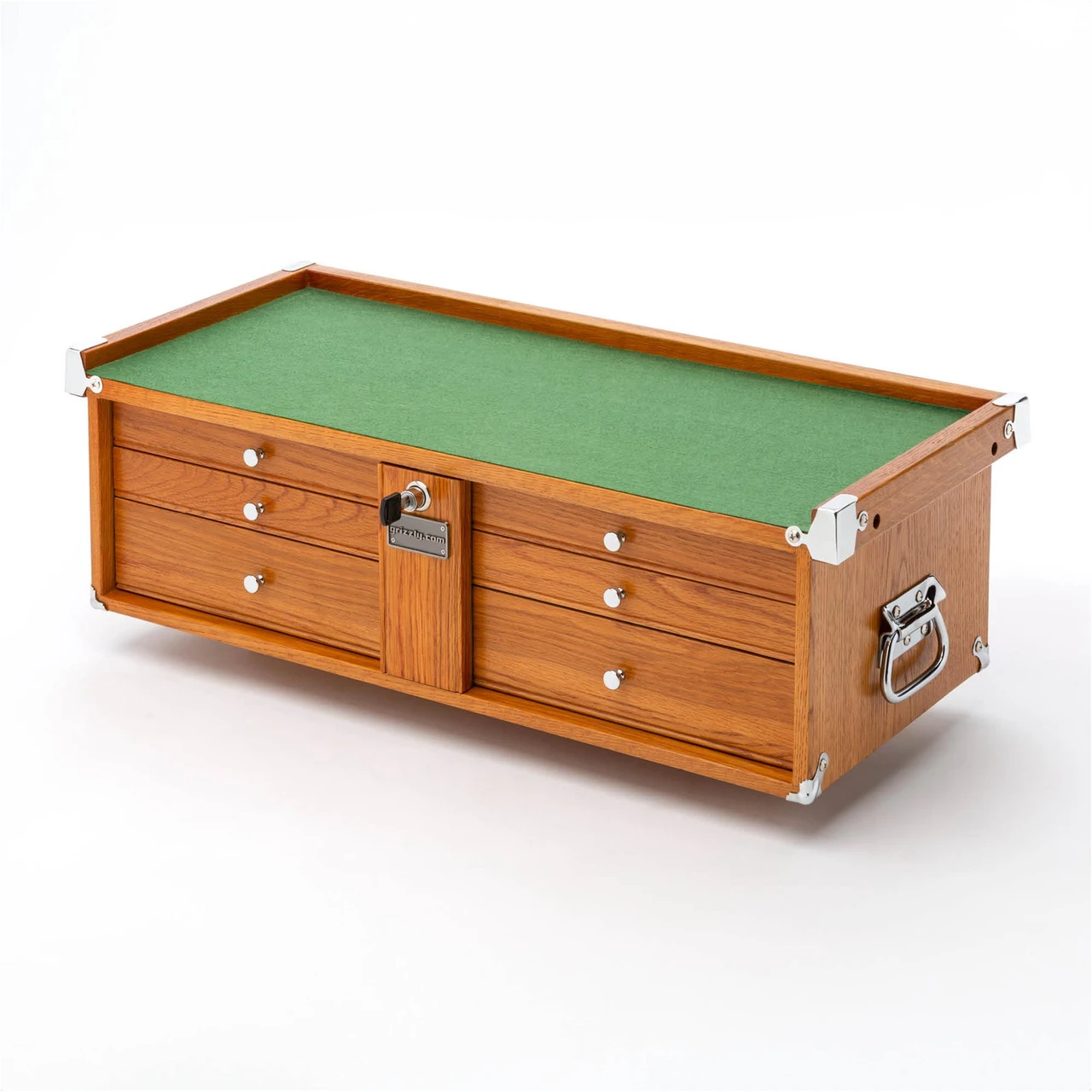 Grizzly Industrial 26" Series 3-Large Drawer Red Oak Mid-Riser (T33973) — product image 2