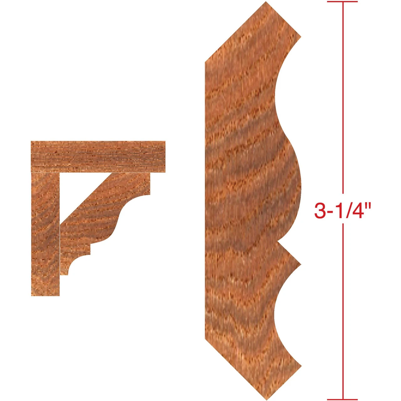 Grizzly Industrial 3-1/2" Crown Moulding - 1" Bore (C2204, C2205, C2206, C2207) — product image 2