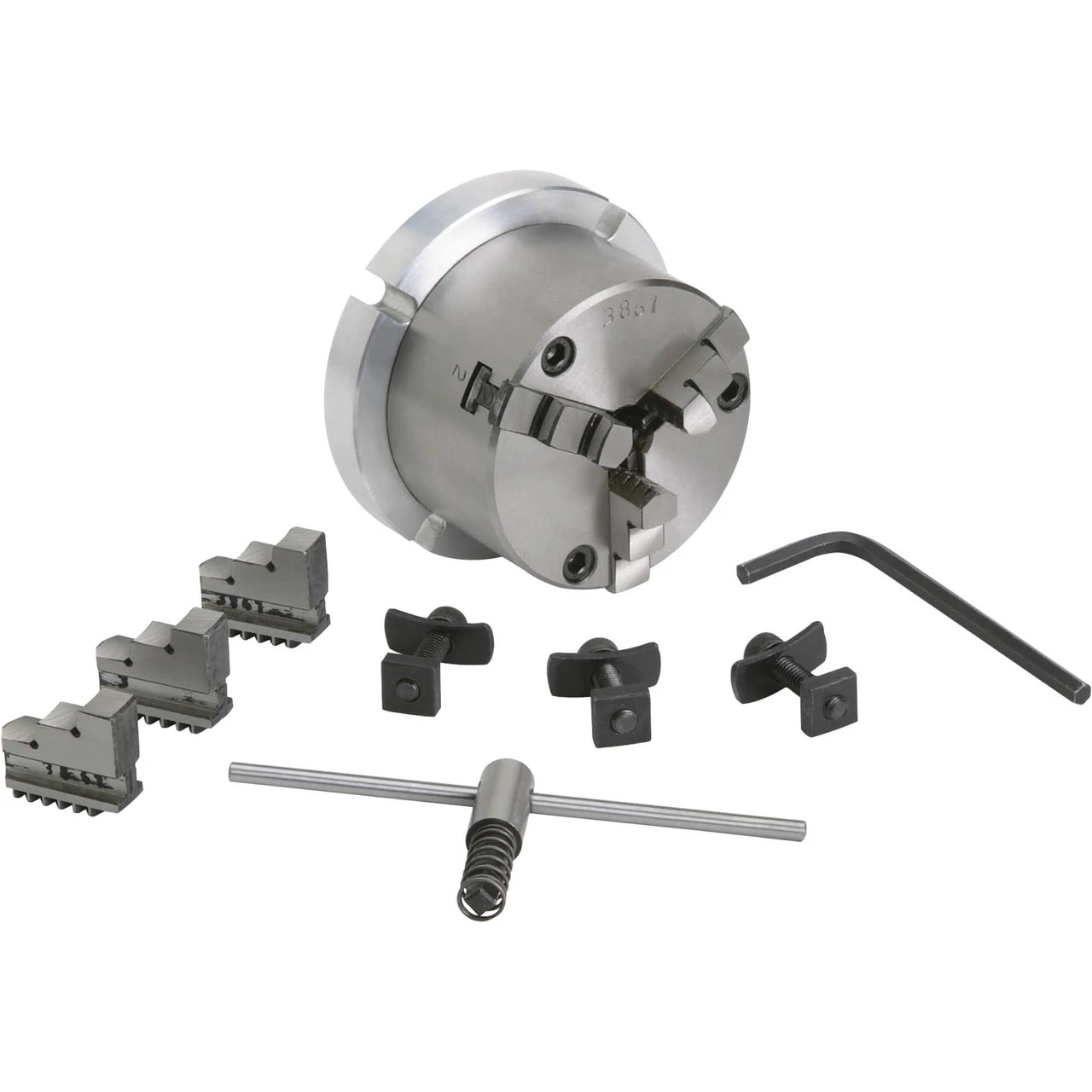 Grizzly Industrial 3-1/4" 3-Jaw Chuck for 4" Rotary Table (T10054)