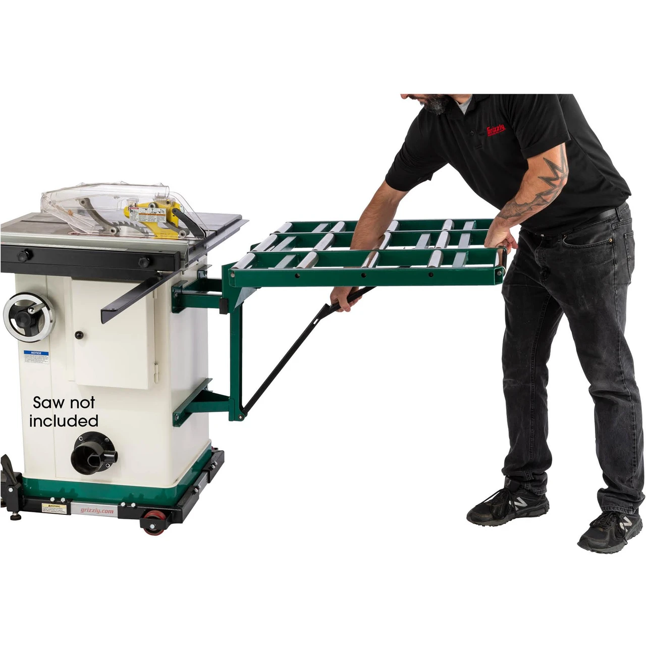 Grizzly Industrial 37" Bear Roll Outfeed System (T32428) — product image 3