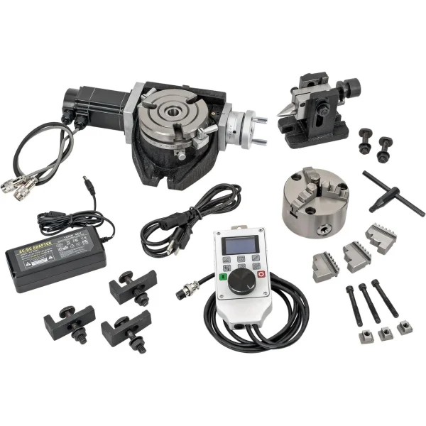 Grizzly Industrial 4-3/8" Power DRO Rotary Table Set (T1192)