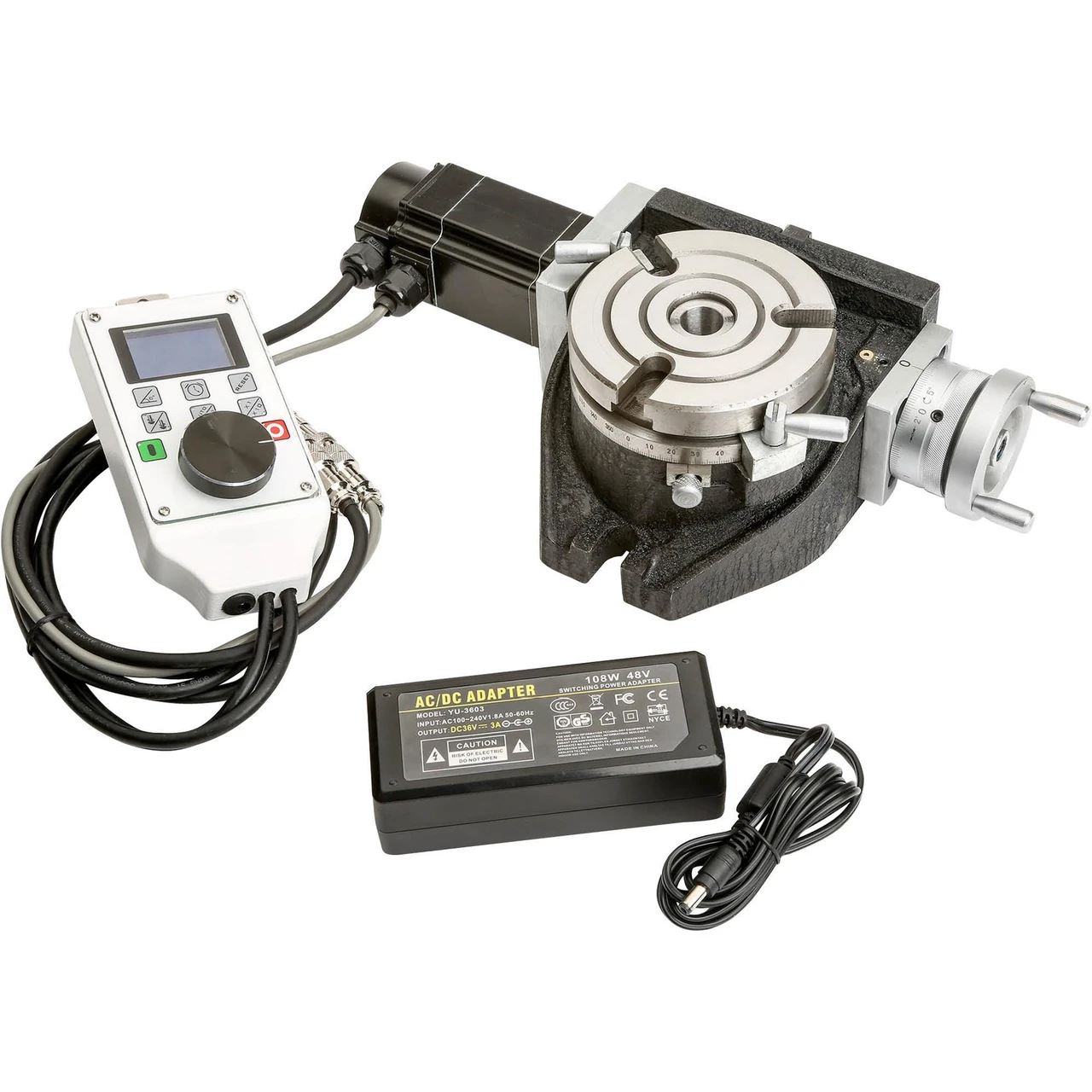 Grizzly Industrial 4-3/8" Power Rotary Table with DRO Control (T1191) — product image 2