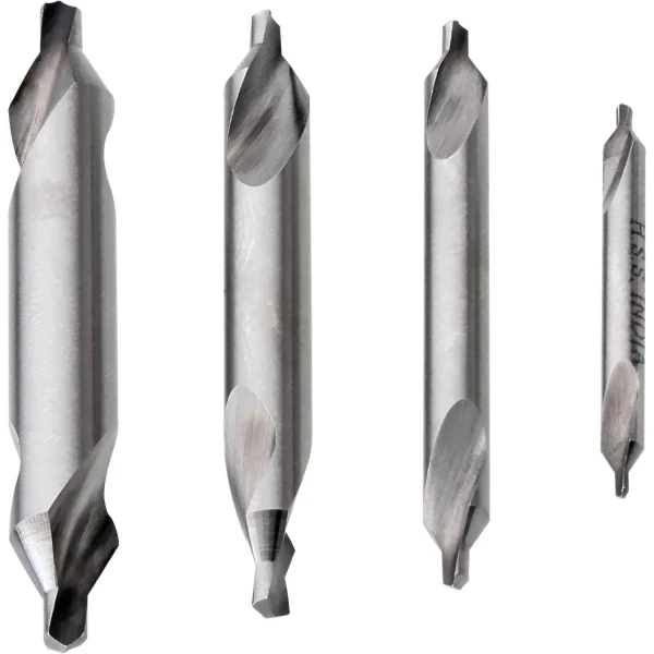 Grizzly Industrial 4 Piece Center Drill Set (H5930, H5931)
