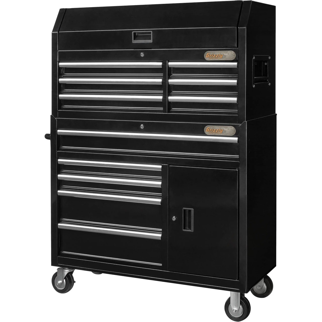 Grizzly Industrial 42" 11-Drawer & 1-Door Tool Chest and Cabinet Combo Set (T34009)