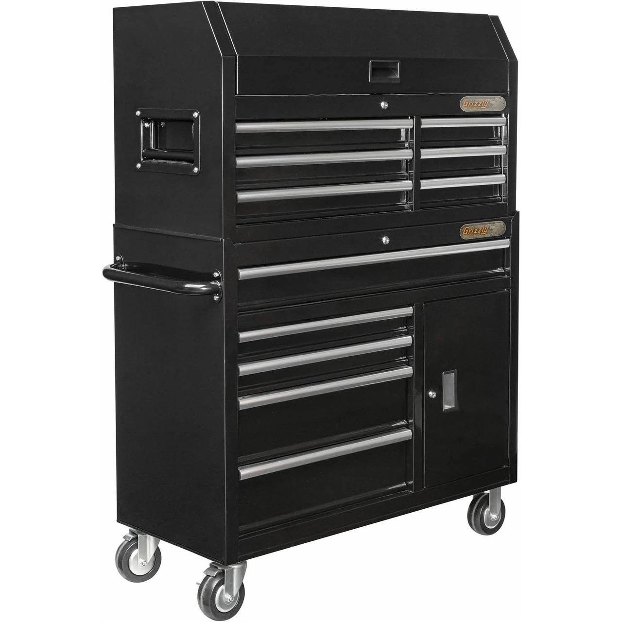 Grizzly Industrial 42" 11-Drawer & 1-Door Tool Chest and Cabinet Combo Set (T34009) — product image 2