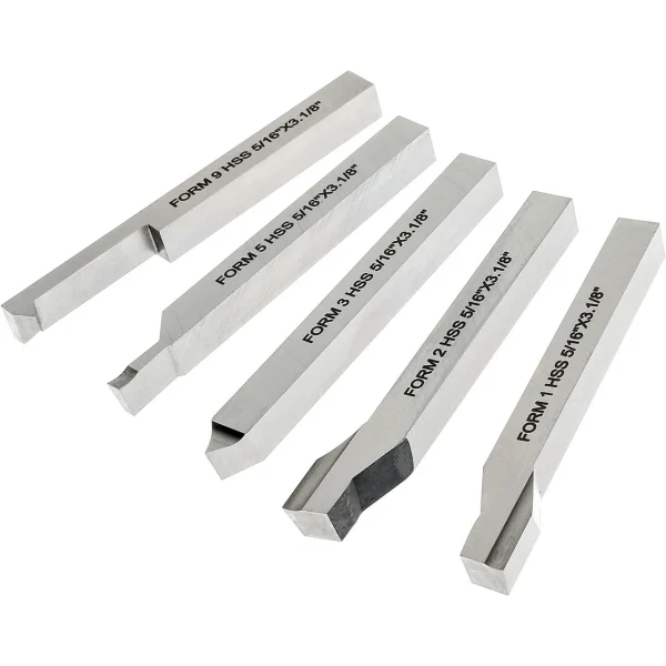 Grizzly Industrial 5/16" HSS Lathe Tool Bit Set - 5 Pc. (T25947)