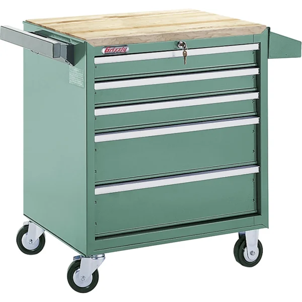 Grizzly Industrial 5-Drawer Tool Cabinet with Ball Bearing Slides (H0840)