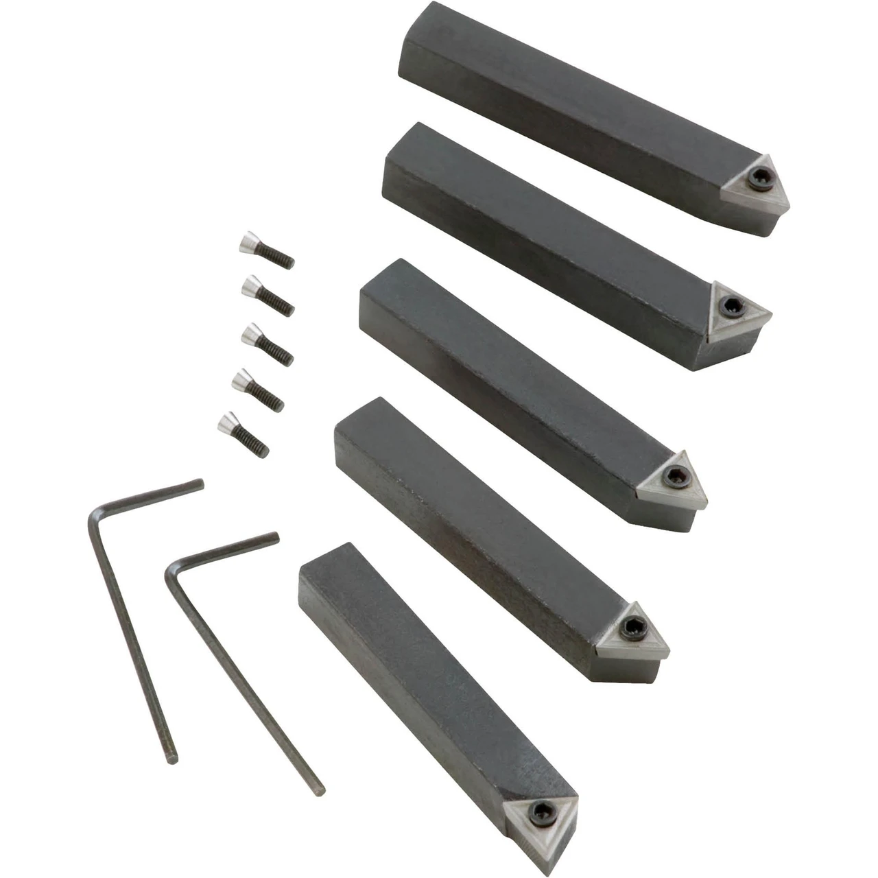 Grizzly Industrial 5 pc. Indexable Carbide Tool Bit Set - 3/8" (G5639) — product image 2
