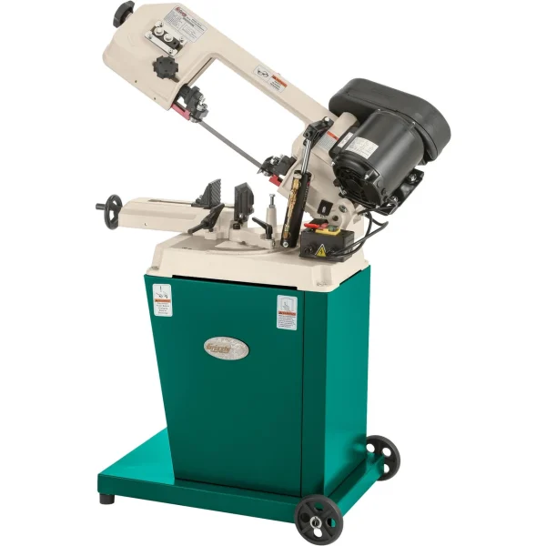 Grizzly Industrial 5" x 6" 1/2 HP Metal-Cutting Bandsaw with Swivel Head (G9742)