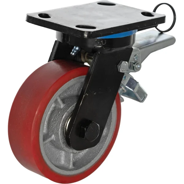 Grizzly Industrial 6" Heavy-Duty Swivel Caster with Brake and Rotation Lock (T34015)