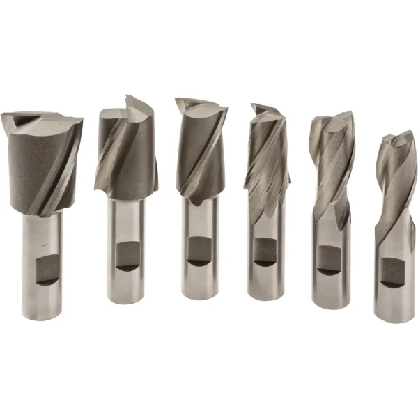 Grizzly Industrial 6 Piece End Mill Set, Large (G9893, G9894)