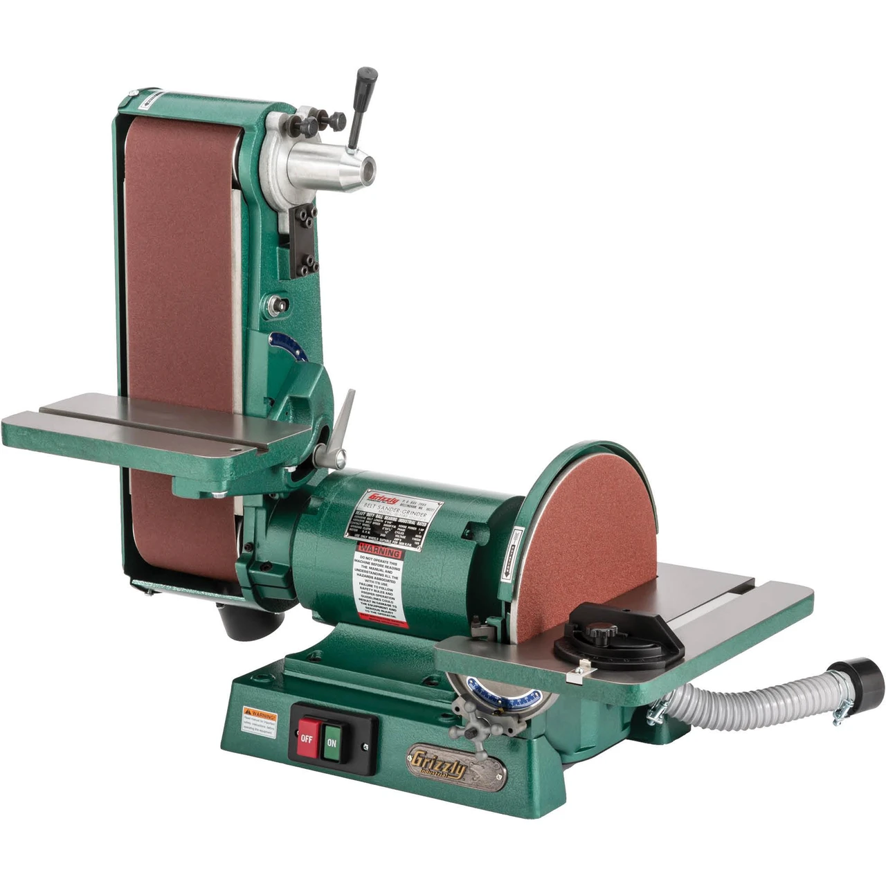 Grizzly Industrial 6" x 48" Belt/12" Disc Combo Sander, 3450 RPM (G1183)