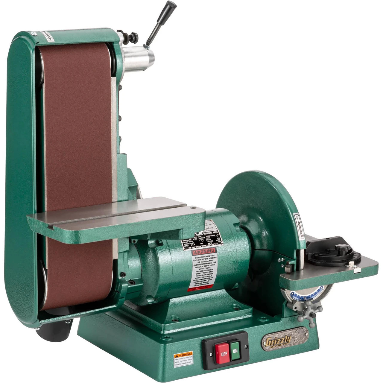 Grizzly Industrial 6" x 48" Belt/12" Disc Combo Sander, 3450 RPM (G1183) — product image 2