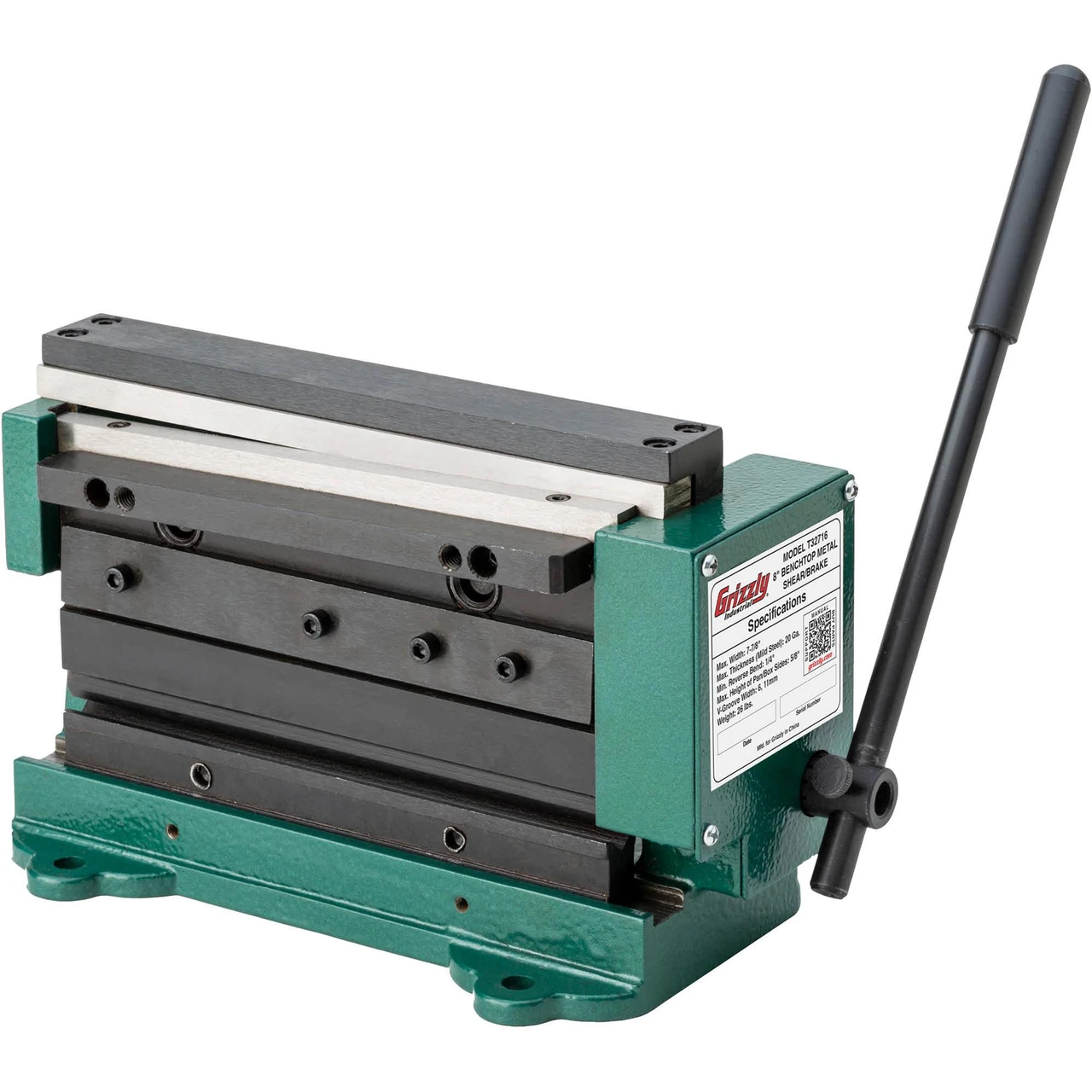 Grizzly Industrial 8" Benchtop Metal Shear/Brake (T32716)