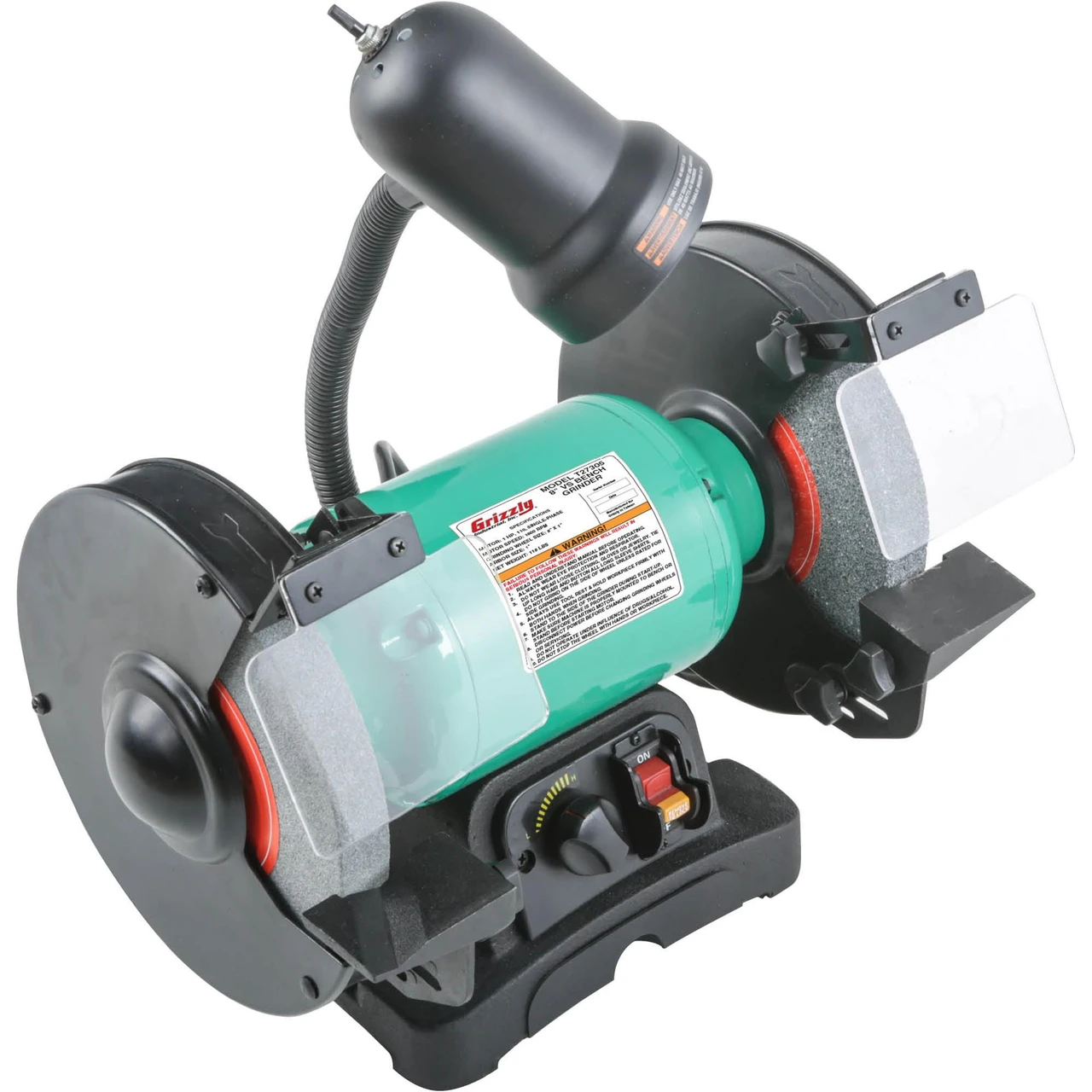 Grizzly Industrial 8" Variable-Speed Grinder with Light (T27305) — product image 2
