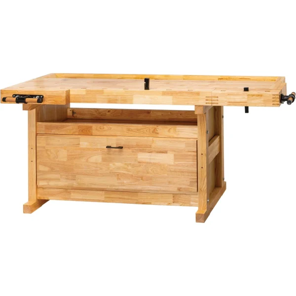 Grizzly Industrial 80" Euro-Style Butcher Block Workbench w/ Cabinet (T34093)