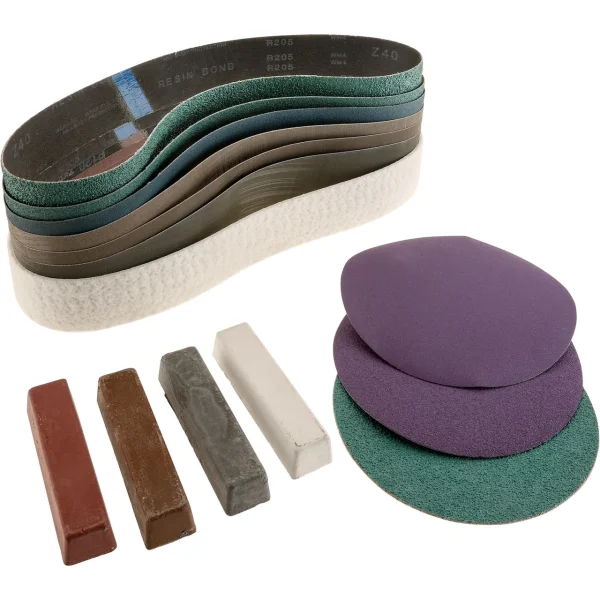 Grizzly Industrial Abrasive Starter Kit for the T28093 Sanding Attachment (T28097)