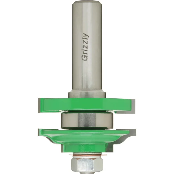 Grizzly Industrial Carbide-Tipped Reversible Stile & Rail - Roman Ogee, 1/2" Shank (C1392)