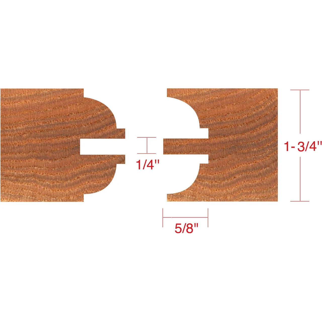 Grizzly Industrial Carbide Tipped Stile & Rail Set, 4" Dia. (C2174Z, C2175Z) — product image 2