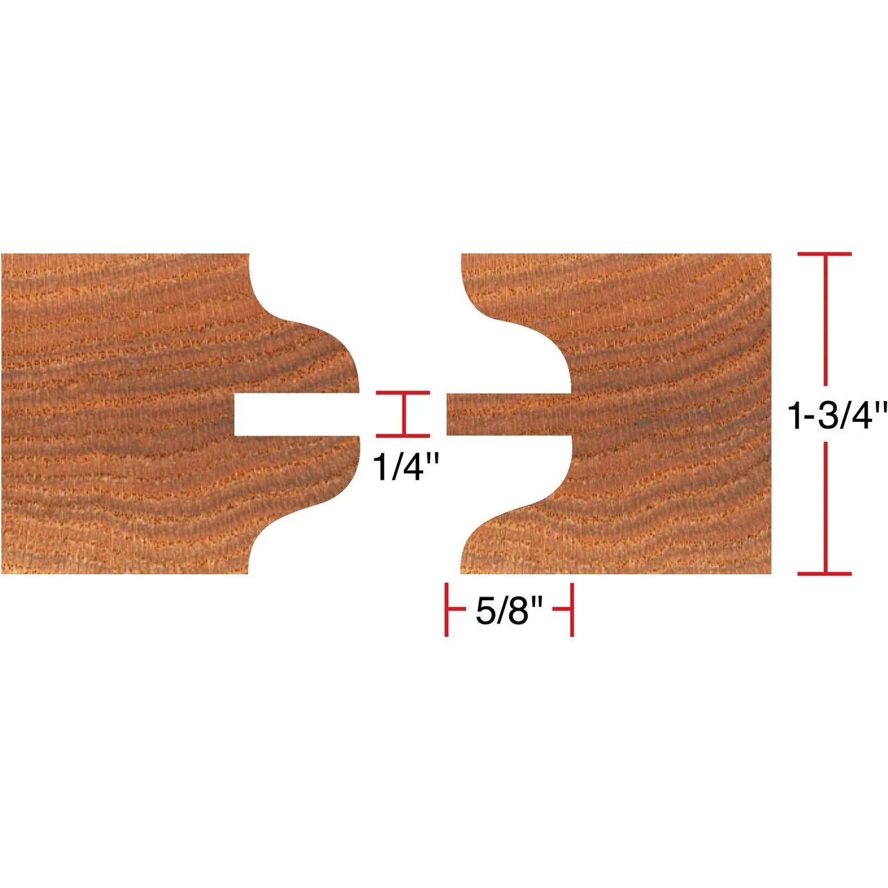 Grizzly Industrial Entry Doors 6 Piece Stile & Rail Set, 3/4" Bore (C2171, C2172 , C2173, C2174, C2175) — product image 2