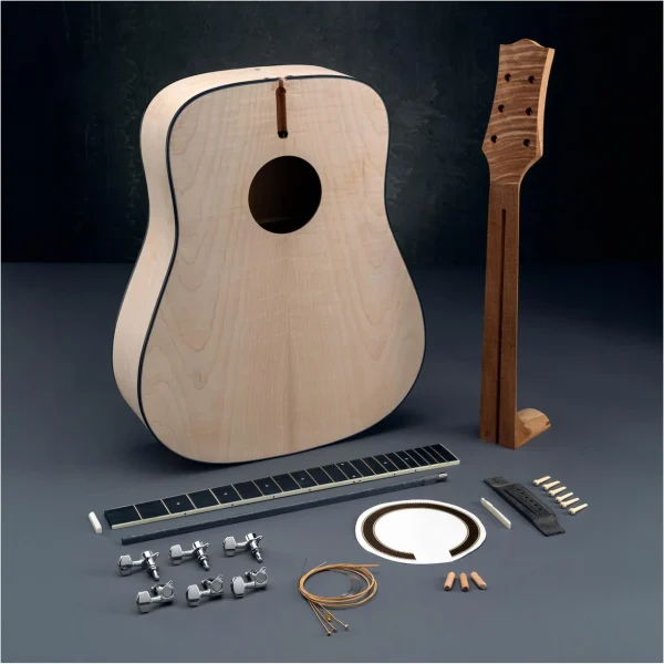 Grizzly Industrial Fiddleback Maple Acoustic Guitar Kit (T33953)