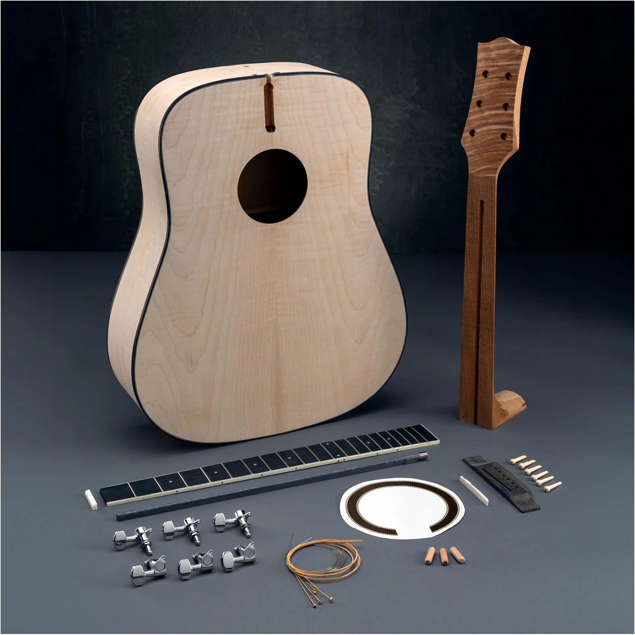 Grizzly Industrial Fiddleback Maple Acoustic Guitar Kit (T33953)