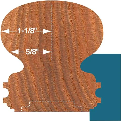 Grizzly Industrial Handrail Shaper Cutter - 3/4" Bore, 2-5/8" Dia. (C2218) — product image 2