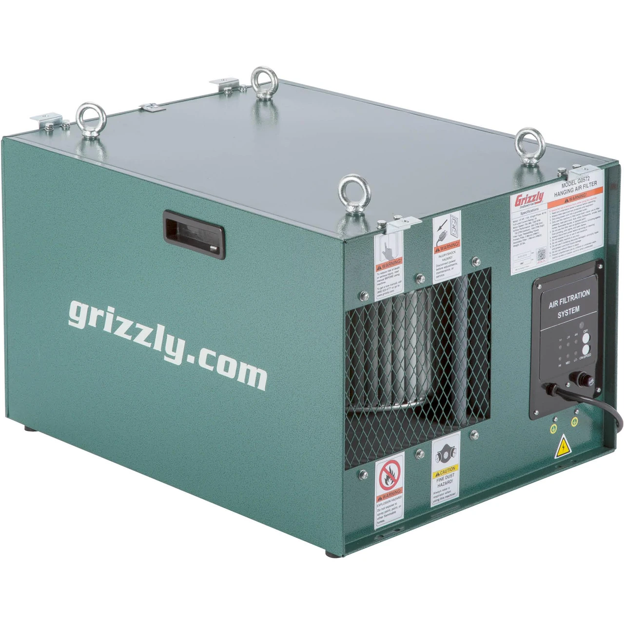 Grizzly Industrial Hanging Air Filter with Remote (G0572) — product image 2