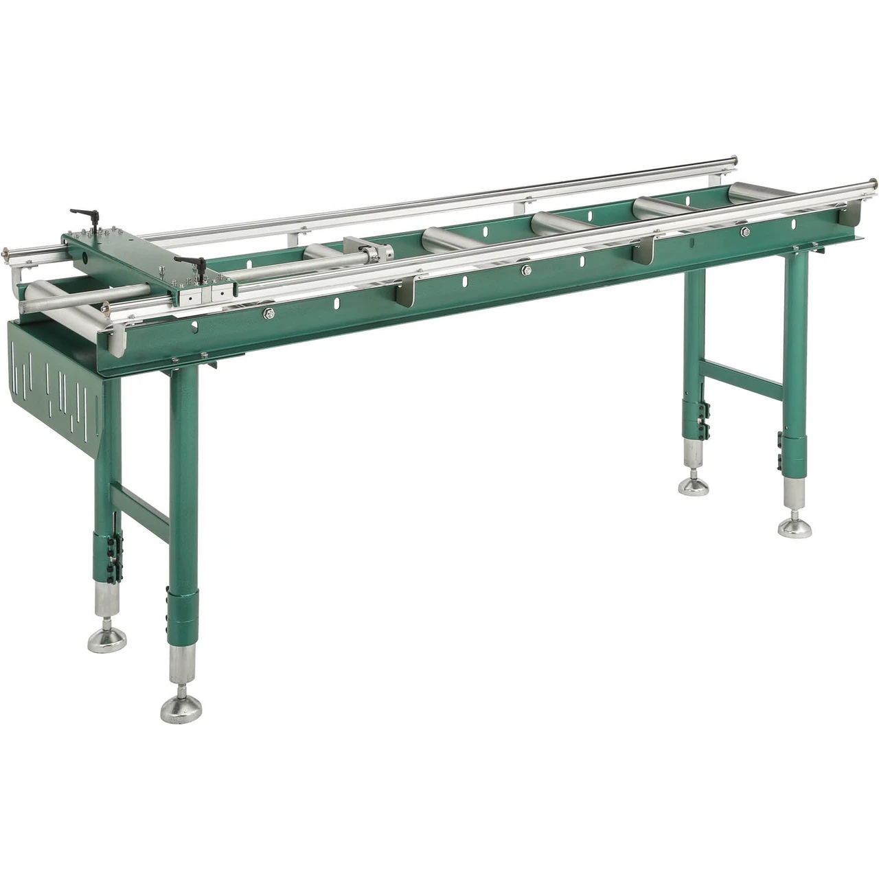 Grizzly Industrial Heavy-Duty Roller Table with Work Stop (T28173, T28174) — product image 2