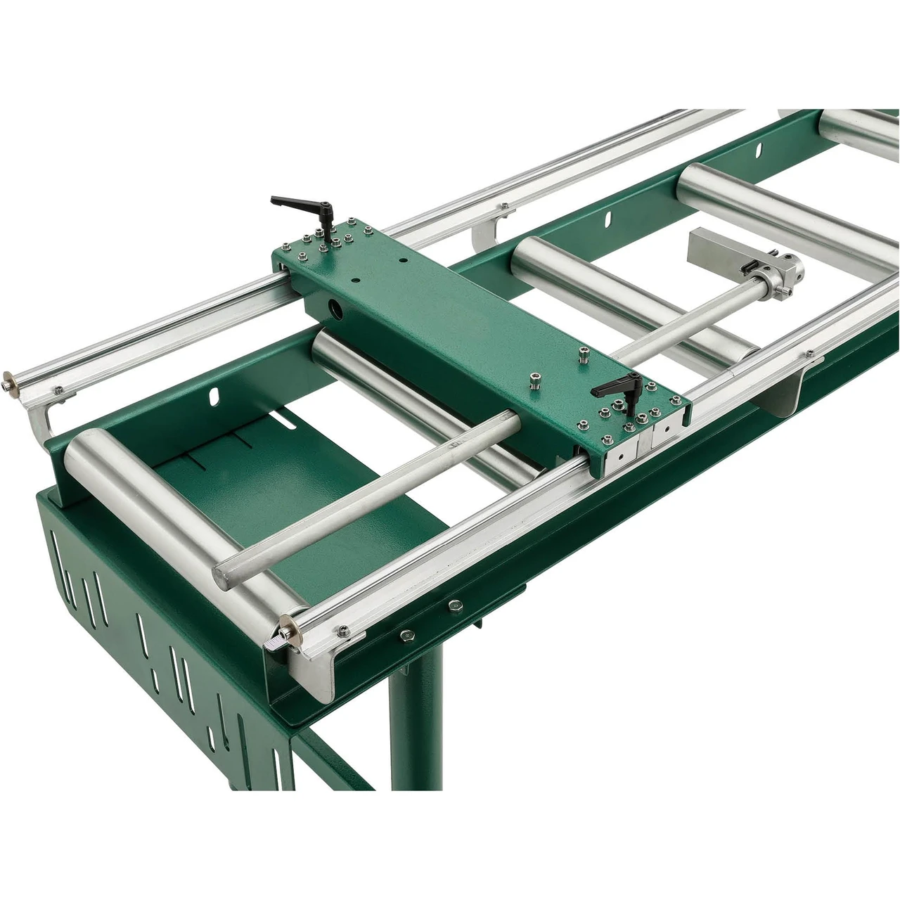 Grizzly Industrial Heavy-Duty Roller Table with Work Stop (T28173, T28174) — product image 3