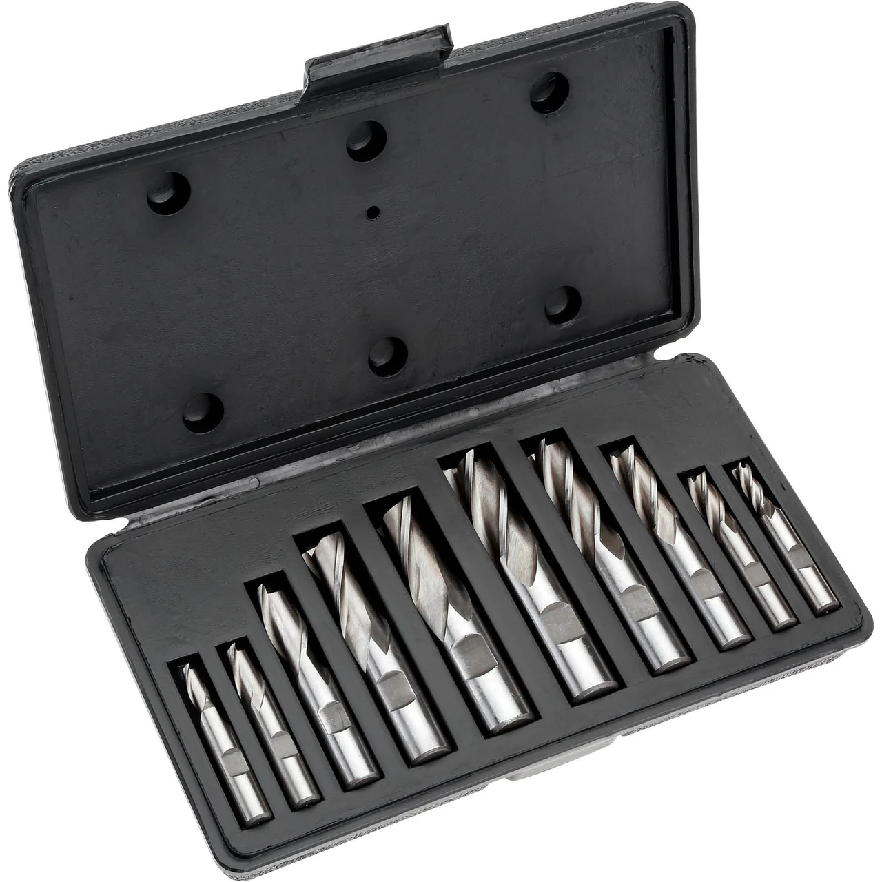 Grizzly Industrial HSS 2 and 4 Flute End Mills 10 pc. Set (G9759)