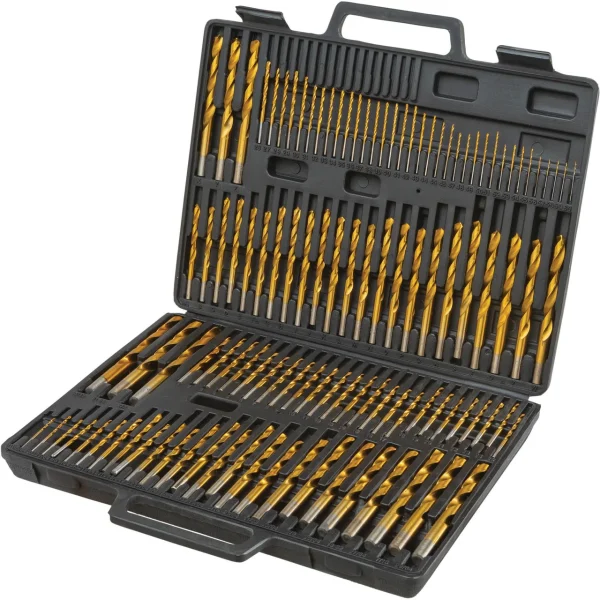 Grizzly Industrial HSS Titanium 135 Degree Drill Bit Set, 115 Pc. (T33688)