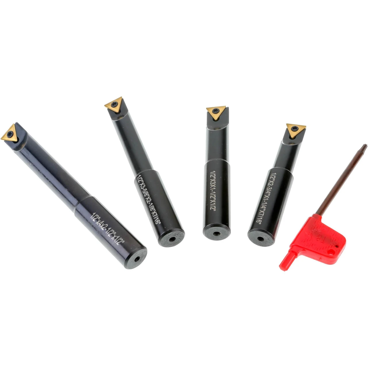 Grizzly Industrial Indexable Boring Bar 1/2", Set of 4 (T10868)
