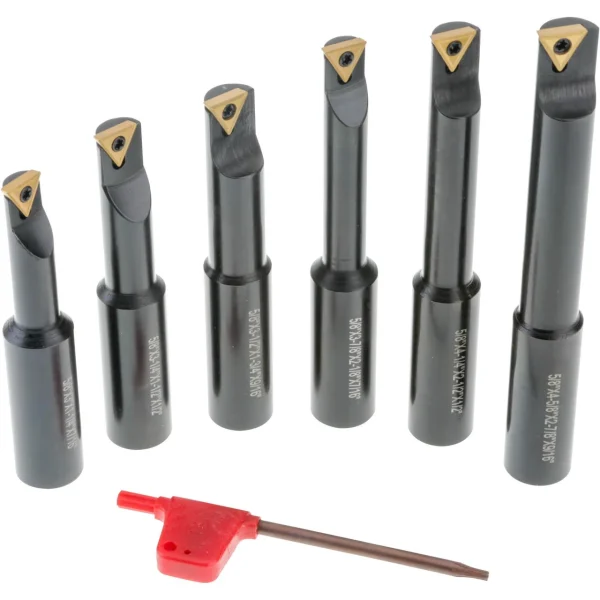 Grizzly Industrial Indexable Boring Bar 5/8", Set of 6 (T10869)