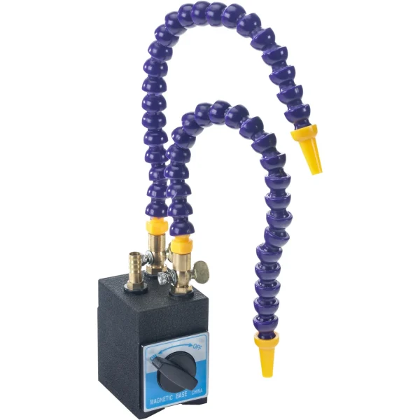 Grizzly Industrial Magnetic Base with Two Coolant Hoses (G9810)