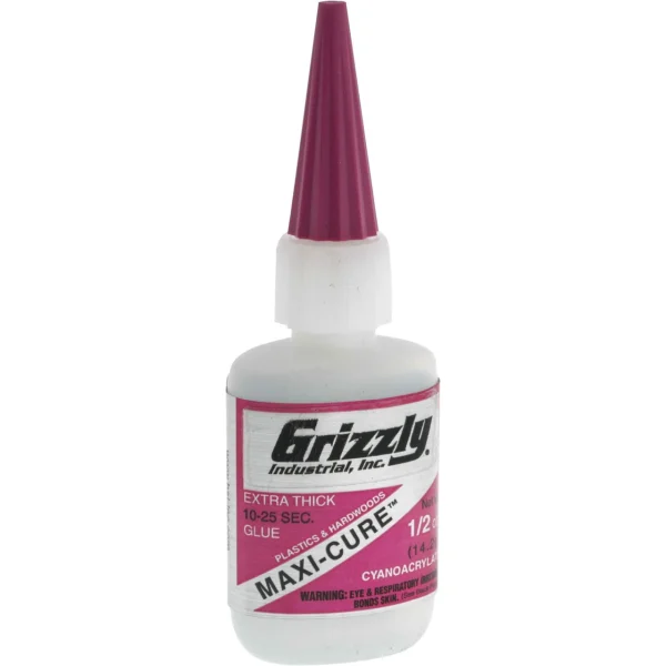 Grizzly Industrial Maxi-Cure Super Glue (H0916, H0917, H0918)
