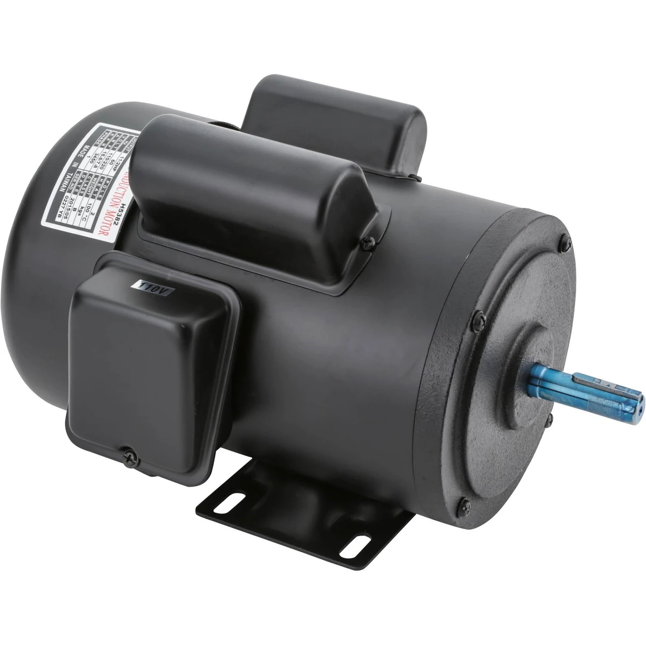 Grizzly Industrial Motor 1-1/2 HP Single-Phase 3450 RPM TEFC 110V/220V (H5382)