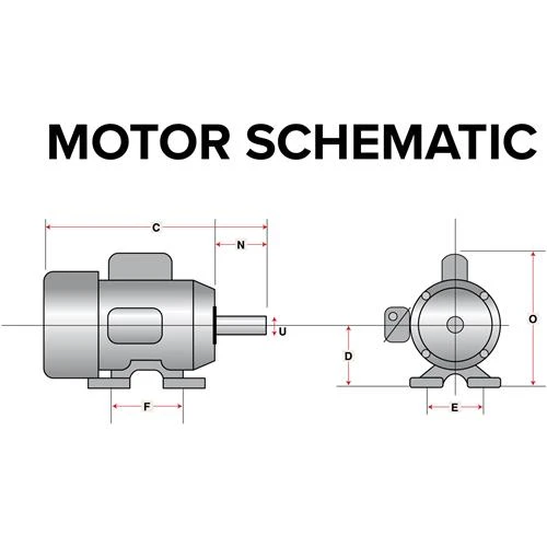 Grizzly Industrial Motor 1 HP Single-Phase 3450 RPM TEFC 110V/220V (H5380) — product image 2