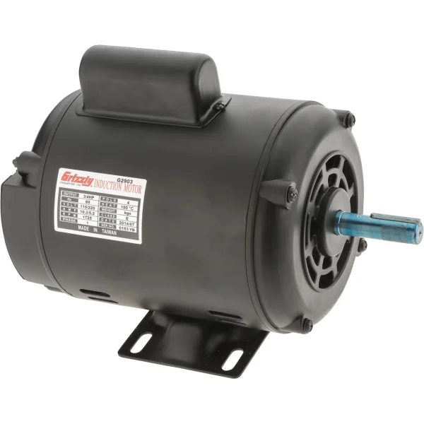 Grizzly Industrial Motor 3/4 HP Single-Phase Open 110V/220V (G2903, G2904)