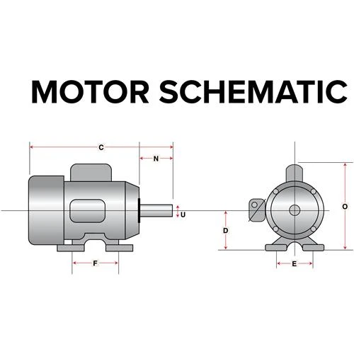 Grizzly Industrial Motor 3 HP Single-Phase 3450 RPM 220V For G1023Z (H5387) — product image 2