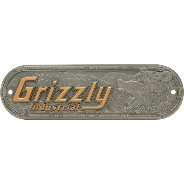 Grizzly Industrial Oblong Nameplate (H4608, H4609)