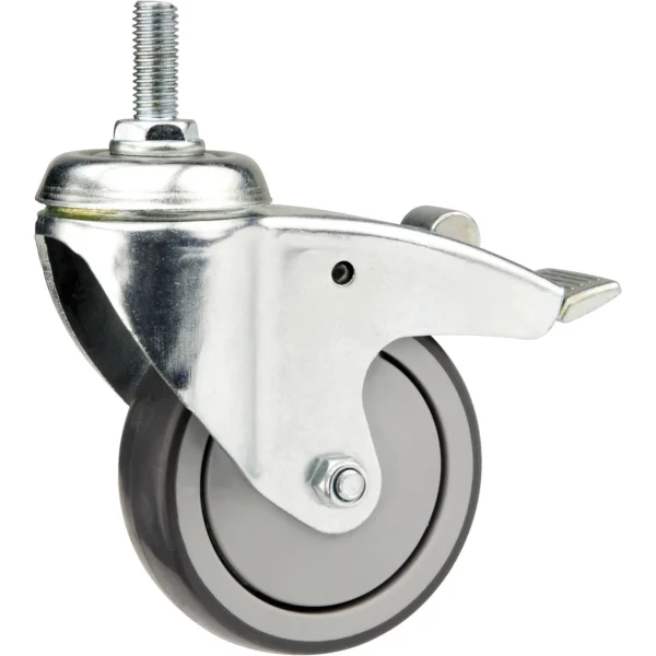 Grizzly Industrial Post Mount Swivel Caster with Brake (T21632, T21633)