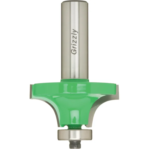 Grizzly Industrial Round Edge Bit w/ Guide Bearing, 1/2" Shank (C1502)