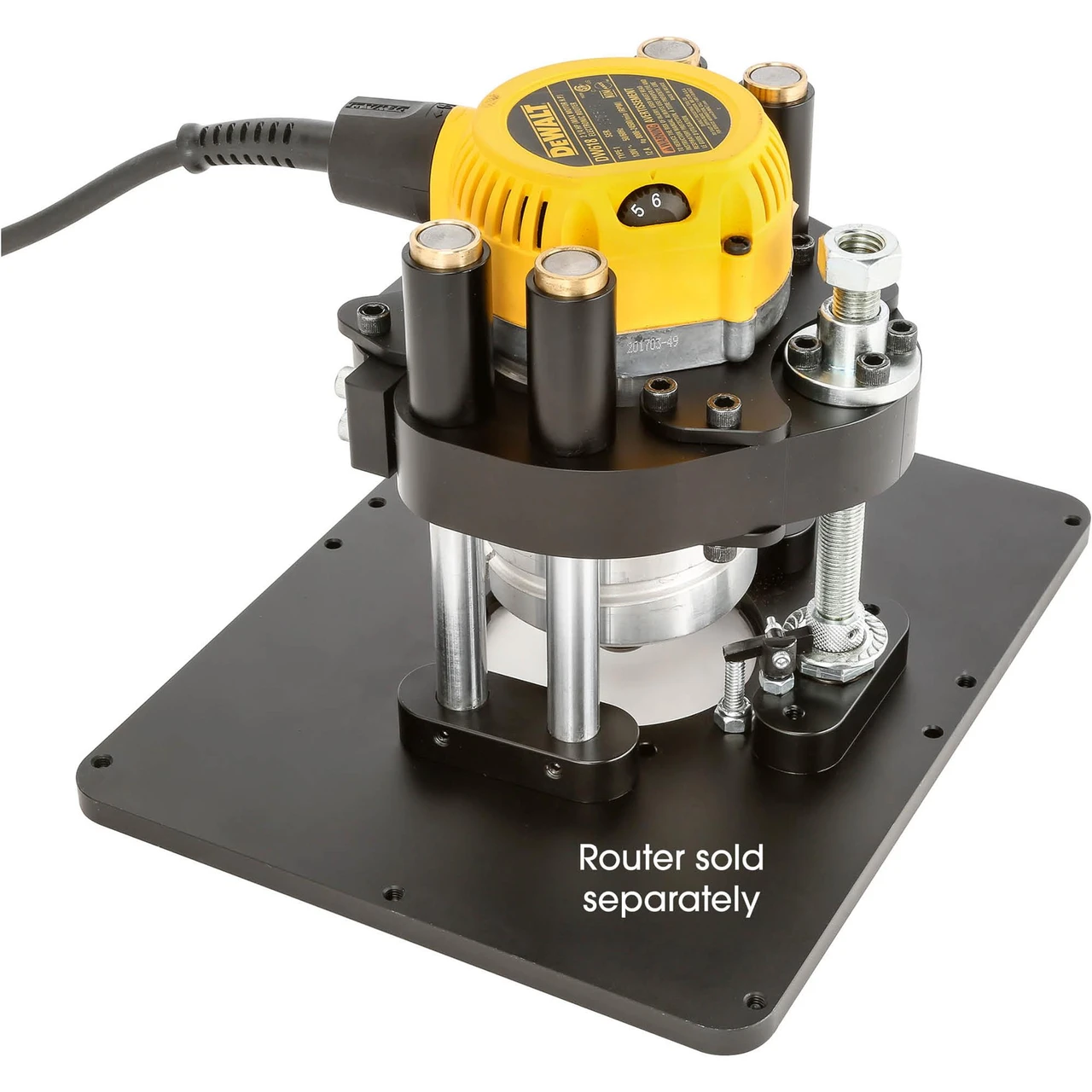 Grizzly Industrial Router Lift with 12" x 9" Table Insert (T31637) — product image 3