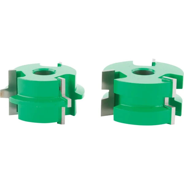 Grizzly Industrial Shaper Cutter 1/4" Tongue & Groove Set, 1/2" Bore (C2310)